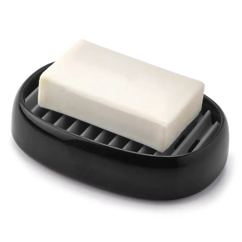 Jabonera Base Silicón Blanco Negro Joie