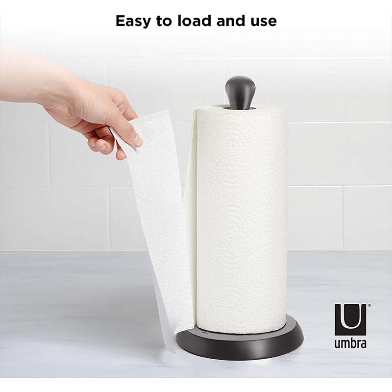 Porta Rollo Cocina Tug Negro Metal Umbra