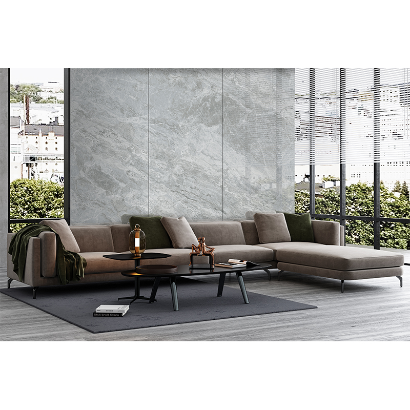 Piedra Sinterizada Emperador Gris Pulido 120x240cm de 9mm (2.88)