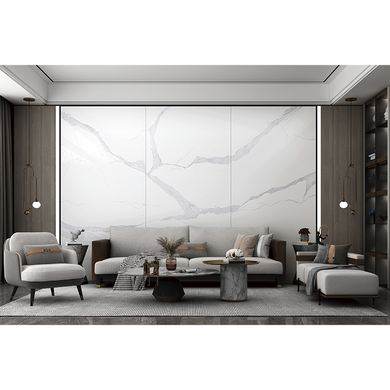 Piedra Sinterizada Carrara Pulido Blanco 120x240cm de 9mm (2.88)