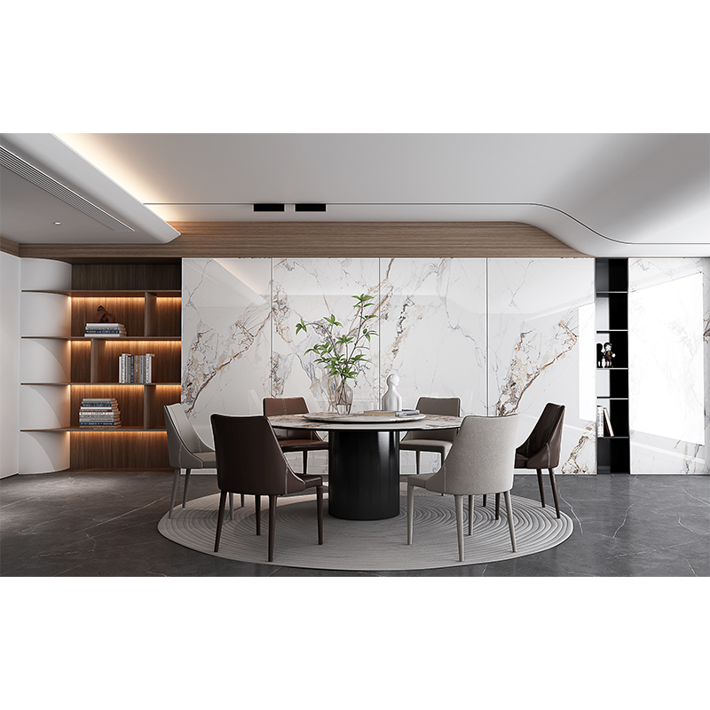 Piedra Sinterizada Liberty Blanco Pulido 120x240cm  de 9mm (2.88)