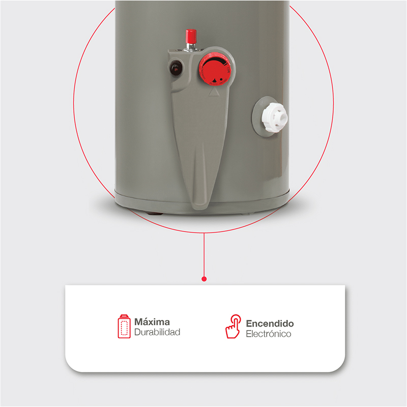 Calentador de Agua a Gas 10 Galones Rheem  Almacenes Boyacá .:variedad y  calidad que impresionan:.