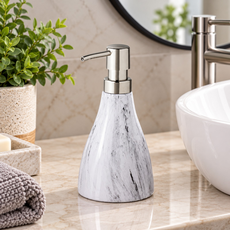 Dispensador Jabón Líquido Curvino Gris Negro Umbra