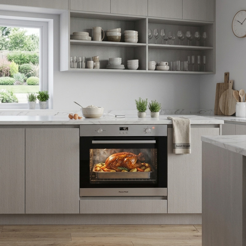 Horno a Gas 90cm 135Litros con convección Mastermaid