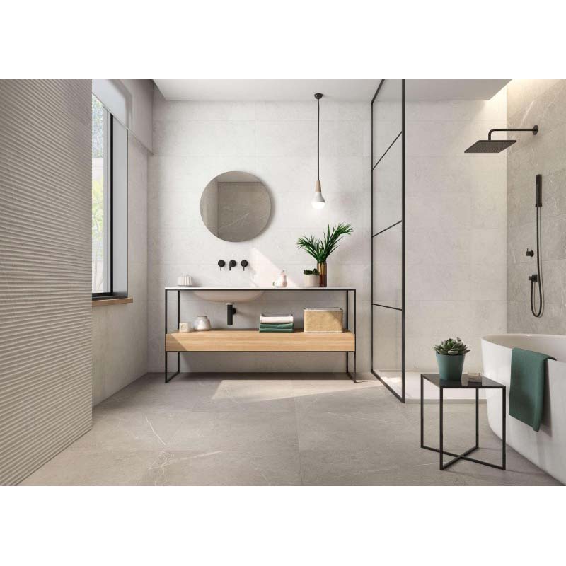 Porcelanato Nival Gris Mate Rectificada 30x90cm Hecha en España