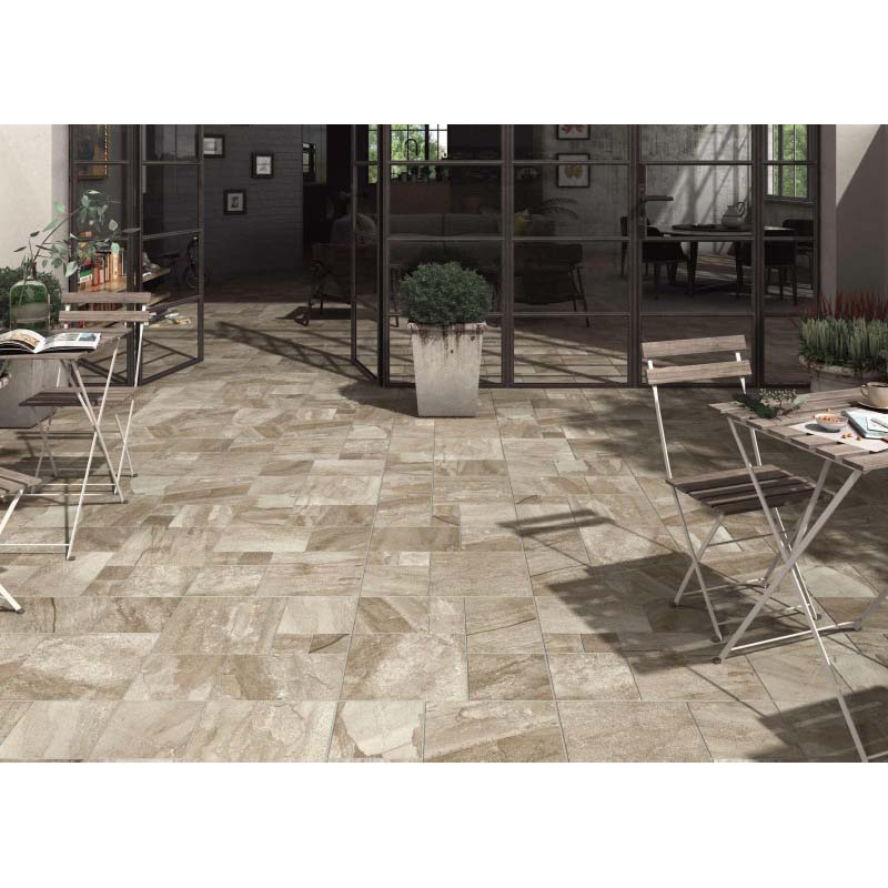 Porcelanato Stonemix Beige Antideslizante 60.5x60.5cm Hecho en España