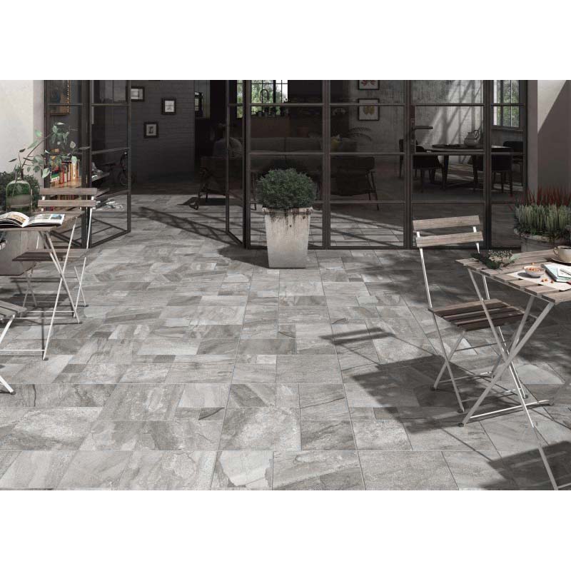 Porcelanato Stonemix Gris Antideslizante 60.5x60.5cm Hecho en España
