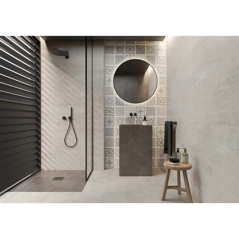 Cerámica Basilea Decor Gris Mate 30x90cm Hecha en España