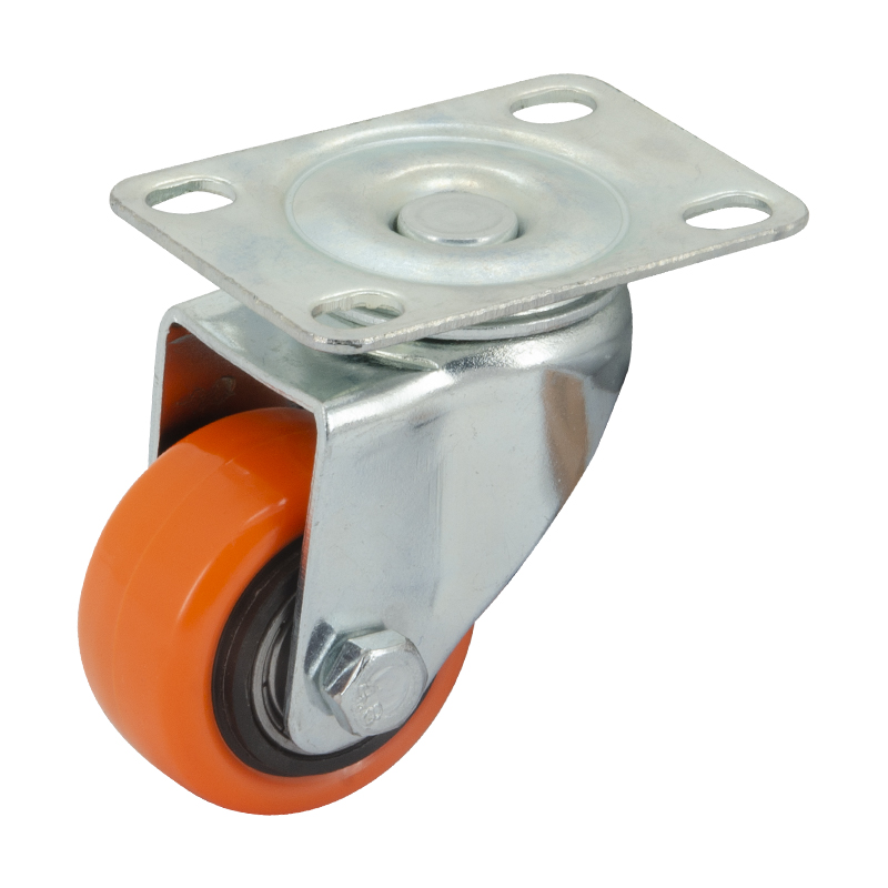 Garrucha Rueda PVC Naranja con Plataforma 1.5