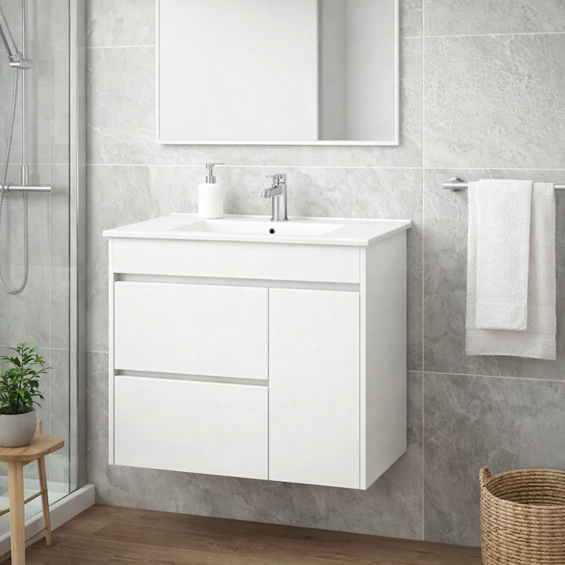 Mueble con Lavamanos Blanco 71x75x47cm