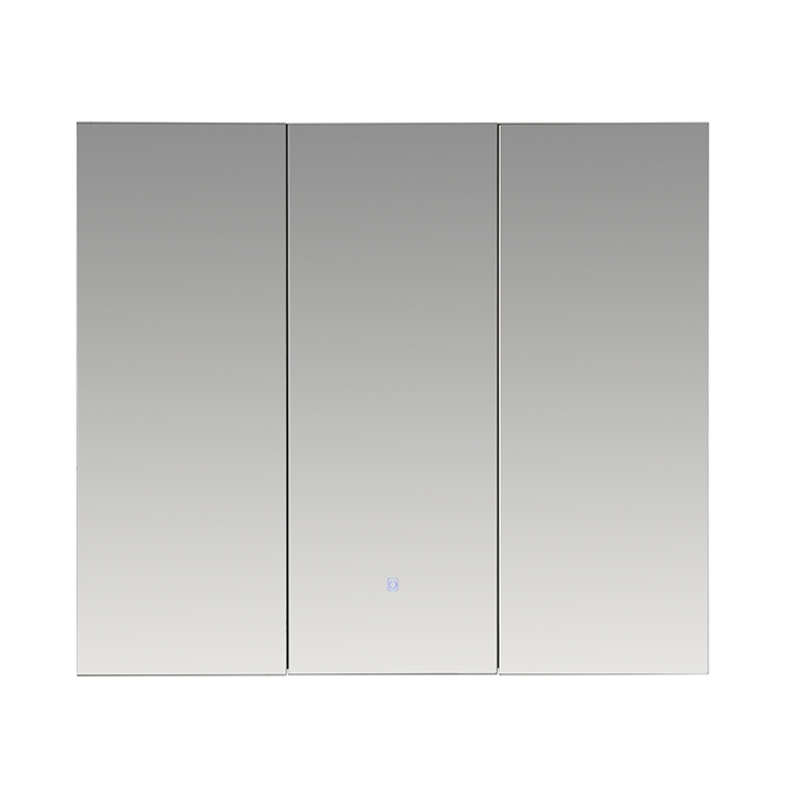 Botiquín Gris Led 88x80x16cm