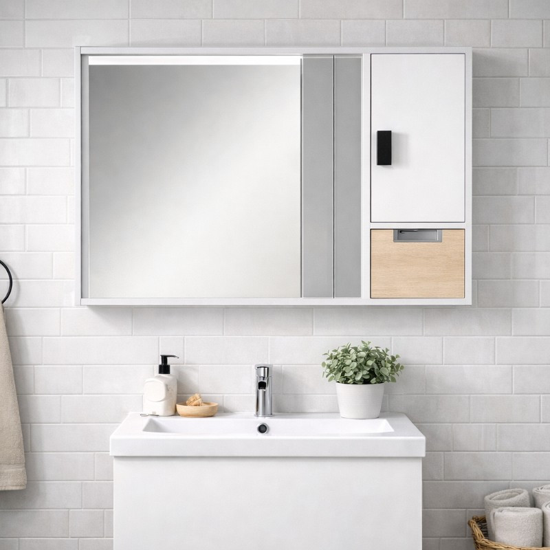 Botiquín Blanco 88x60x16cm