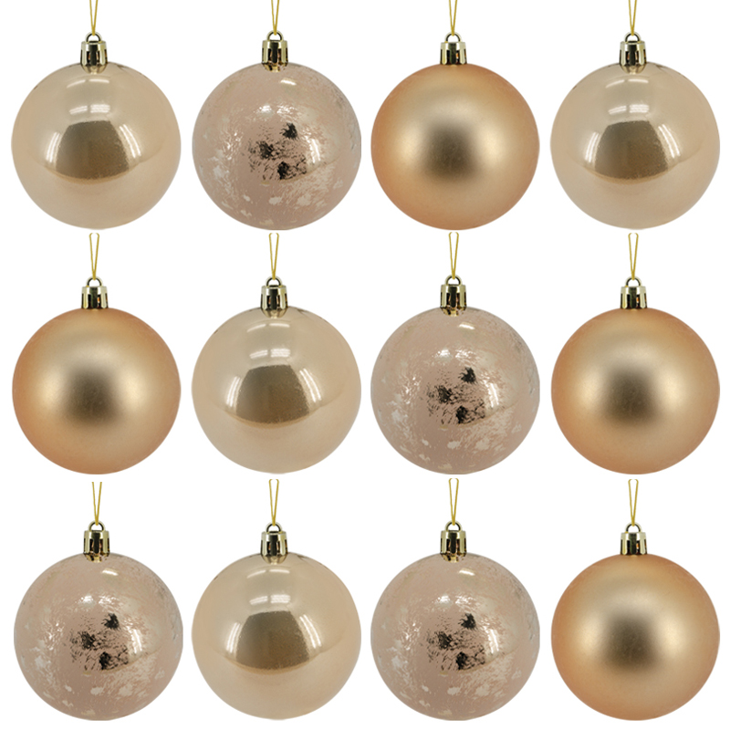 Bola Navideña Cobre 6cm 12 Piezas