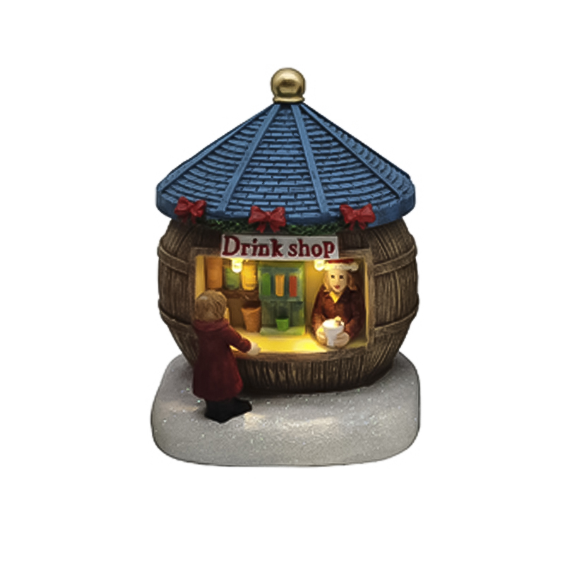 Kiosko para Pueblo con Luz Led 12cm