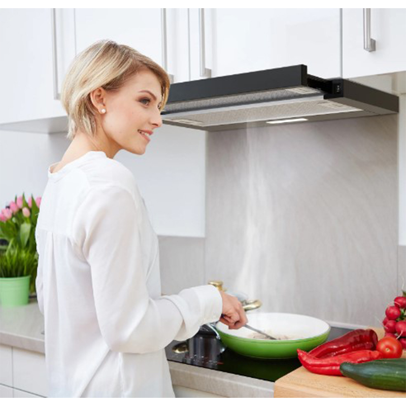 Campana Extensible 60cm Negro Mate Mastermaid