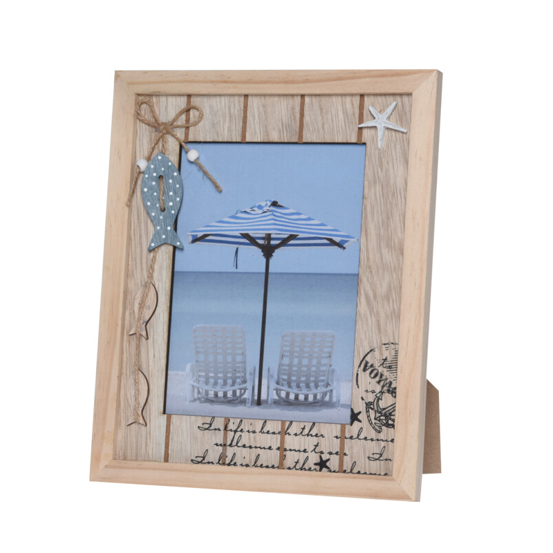 Portaretrato Madera Beach Vertical 26x21cm