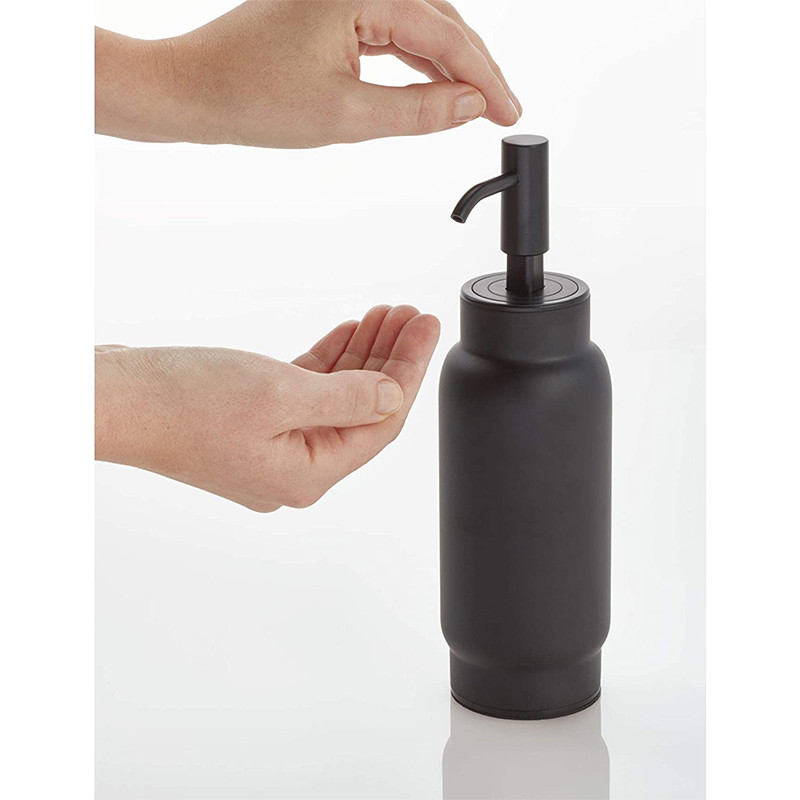 Dispensador de Jabón Líquido Austin Negro Mate Interdesign