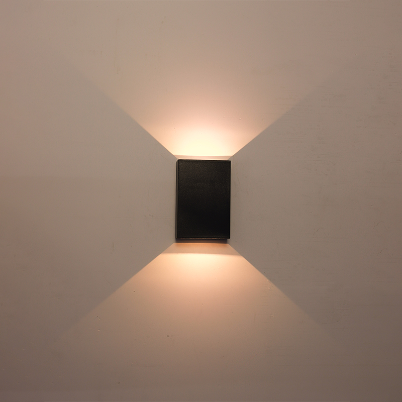Lámpara Led Exterior Ajustable Bidireccional Negra 4w 