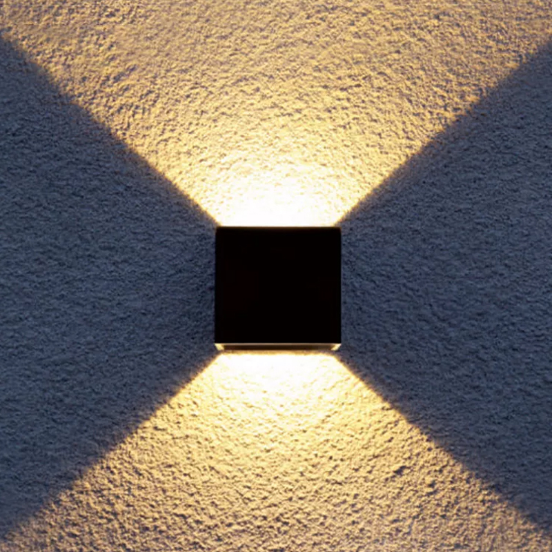 Aplique LED para Exterior Mini Bidireccional Negro 2w 3000k