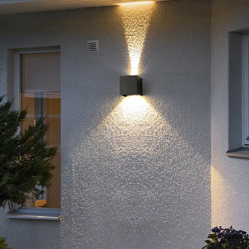 Aplique LED para Exterior Mini Bidireccional Negro 2w 3000k