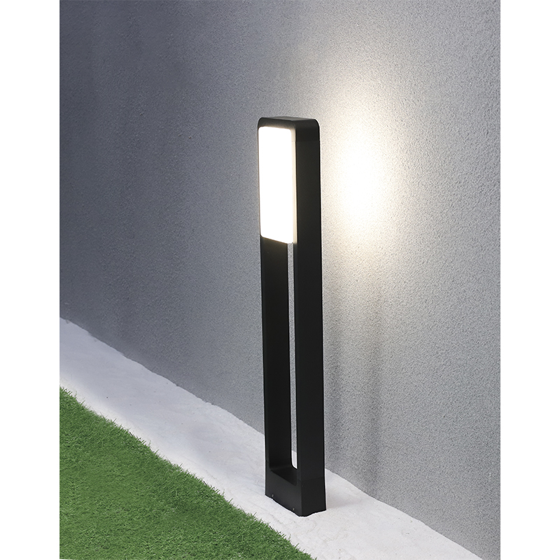 Lámpara de Piso Led  10W Luz Cálida 3000k  Negra 80cm