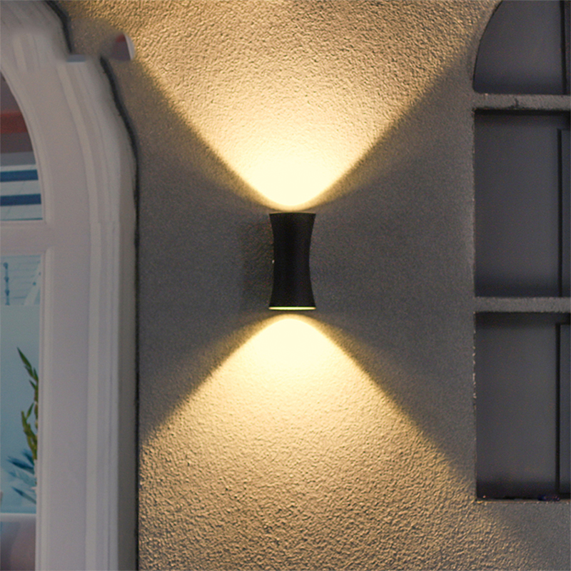 Lámpara Led para Exterior Bidireccional Negra 10w