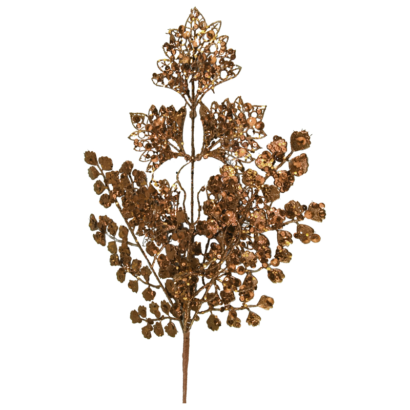 Rama Navideña Drops Cobre 76cm