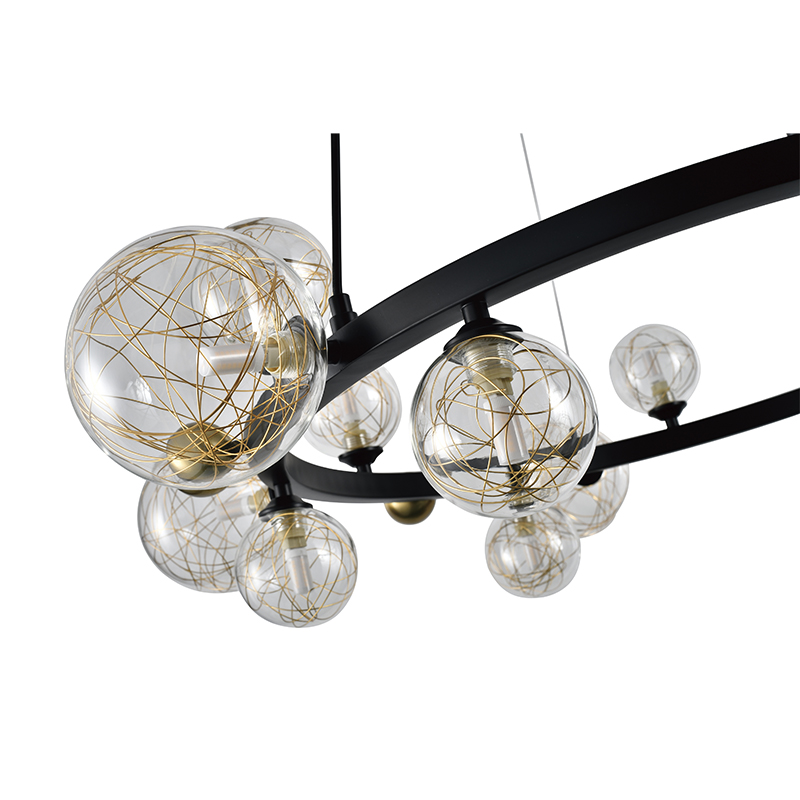 Lámpara de Techo Spring G9 18x5w Oro Negro