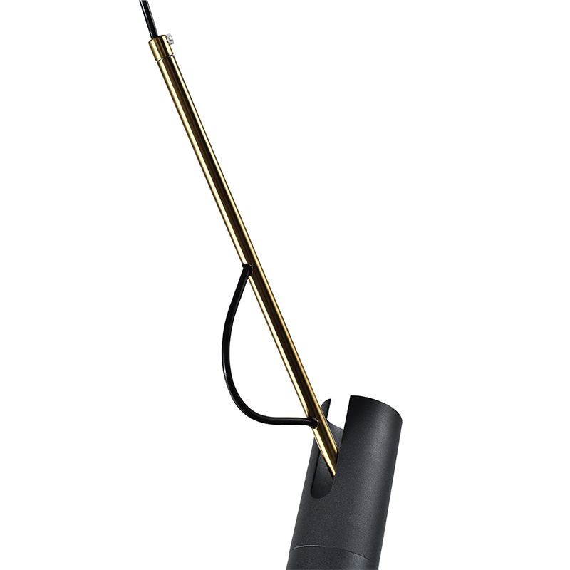 Lámpara de Techo LED Diretto Móvil de 5W Negro con Luz Cálida