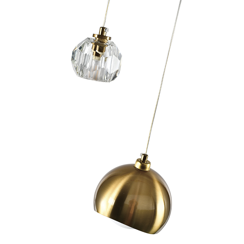 Lámpara de Techo Bologna G9 2x5w Oro Luz Cálida