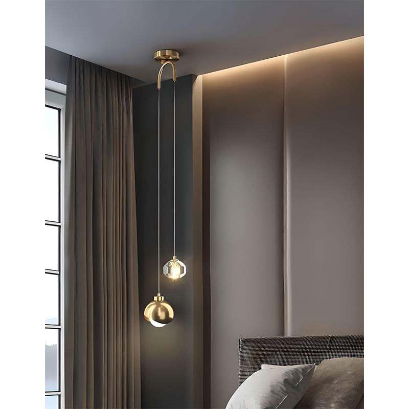 Lámpara de Techo Bologna G9 2x5w Oro Luz Cálida