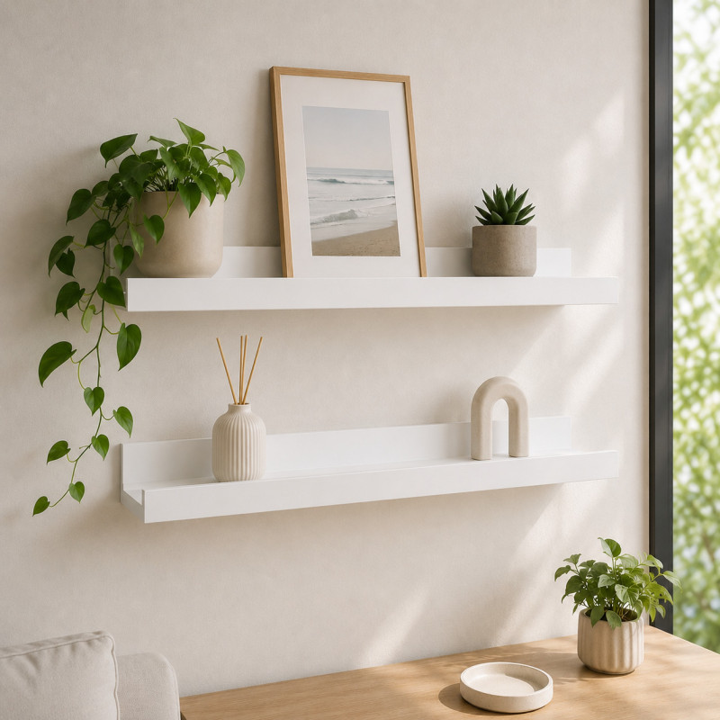 Repisas Blanca de 45x10x5cm 