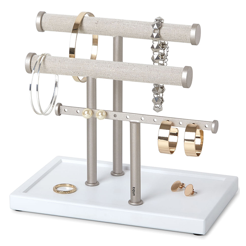 Porta Joyas Trigem Blanco Níquel 