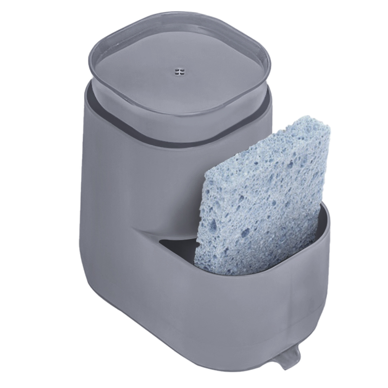 Dispensador de Jabón con Esponja para Cocina Home Basics