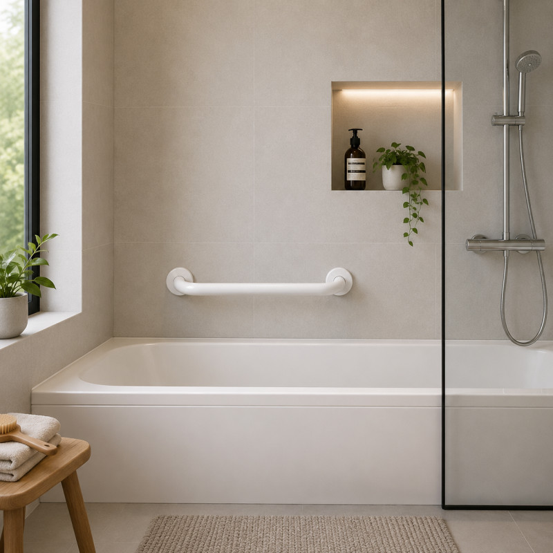Soporte de Baño de 16" Blanco