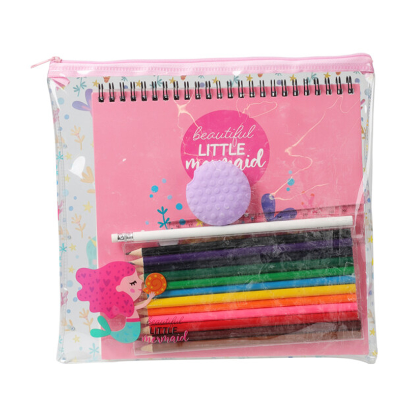 Estuche con Set de Dibujo Mermaid