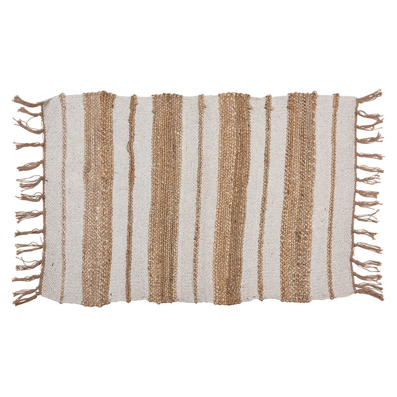 Alfombra 60x90cm Tejido  Beige Café