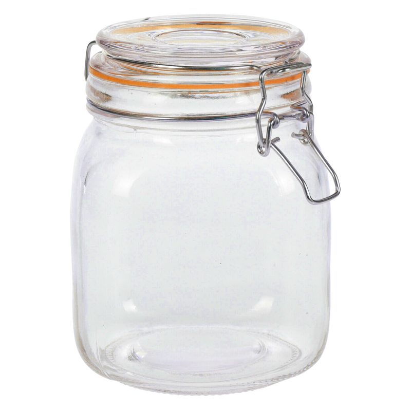 Frasco de Vidrio con Tapa Hermética 1000ml 