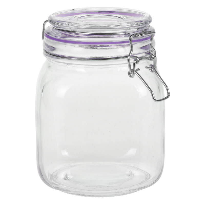 Frasco de Vidrio con Tapa Hermética 1000ml 