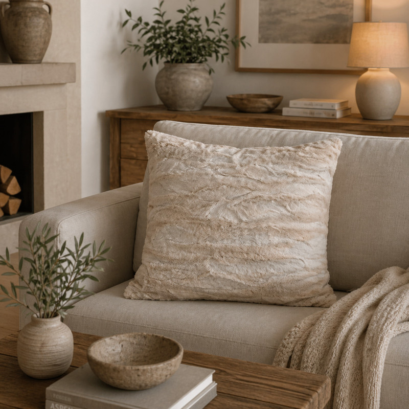 Cojín Linen 45x45cm Blanco