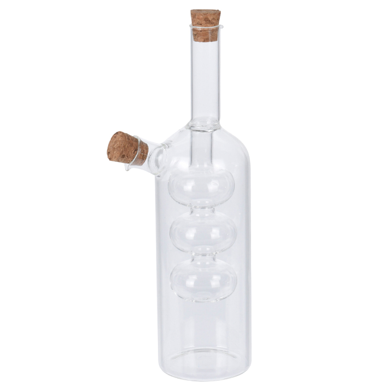 Aceitera Vinagrera de Cristal con Corcho