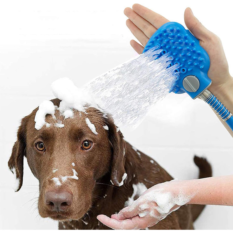 Ducha Teléfono con Cepillo para Mascota  