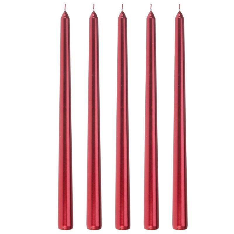 Vela roja 30cm 4 Unidades