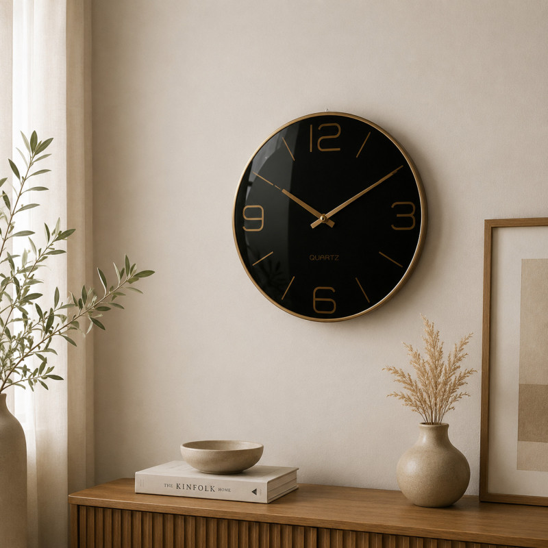Reloj de Pared Watson 30cm Negro