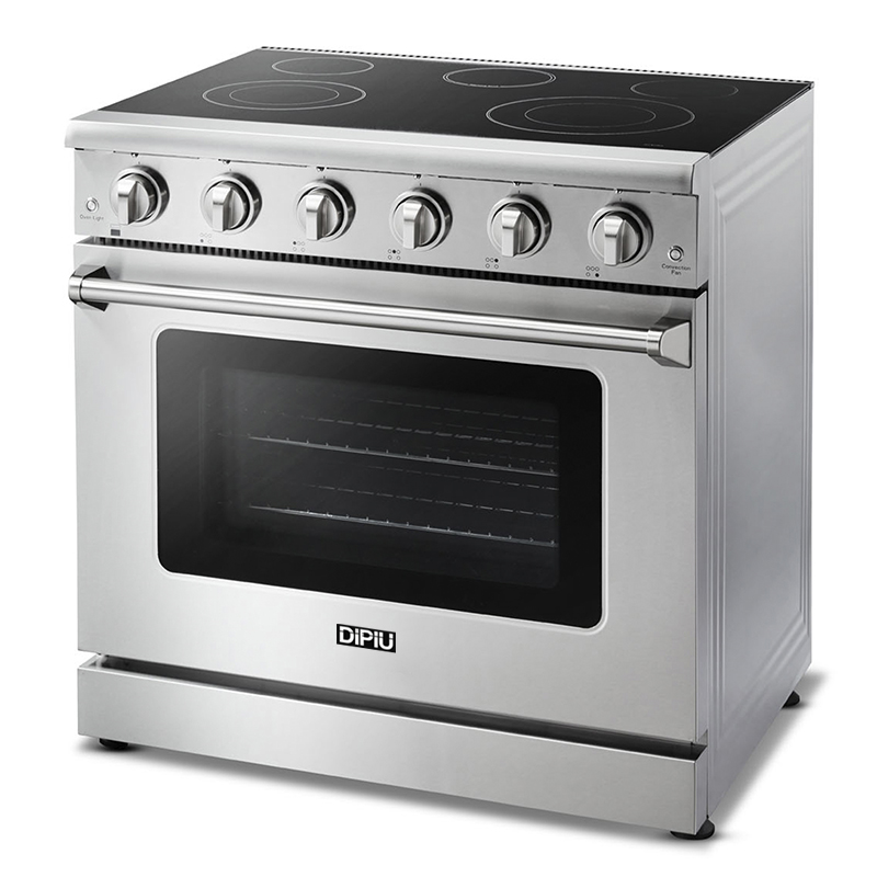 Cocina Eléctrica Profesional 5 Quemadores 36