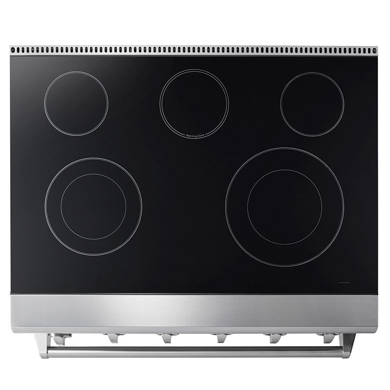Cocina Eléctrica Profesional 5 Quemadores 36