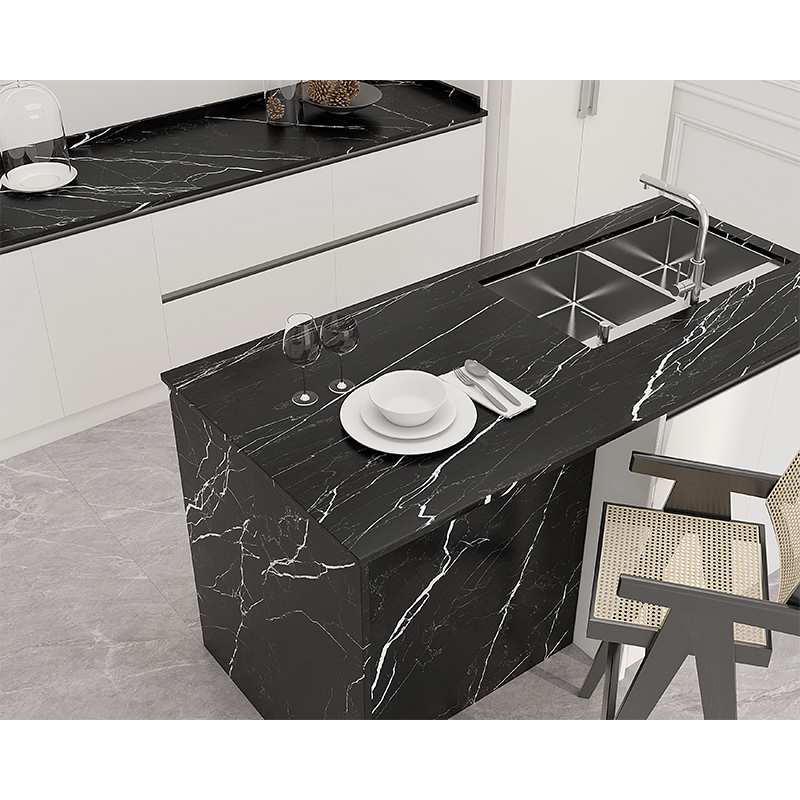 Piedra Sinterizada 160x320cm Negra Mate de 12mm (5.12)