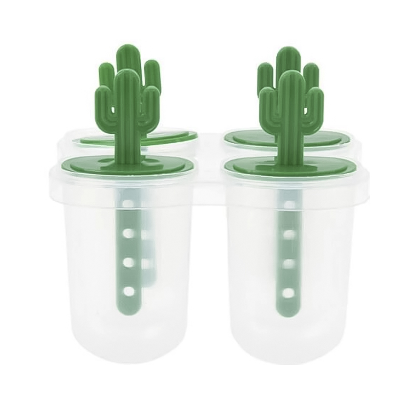 Molde para Helados Ice Lolly Cactus Set 4 