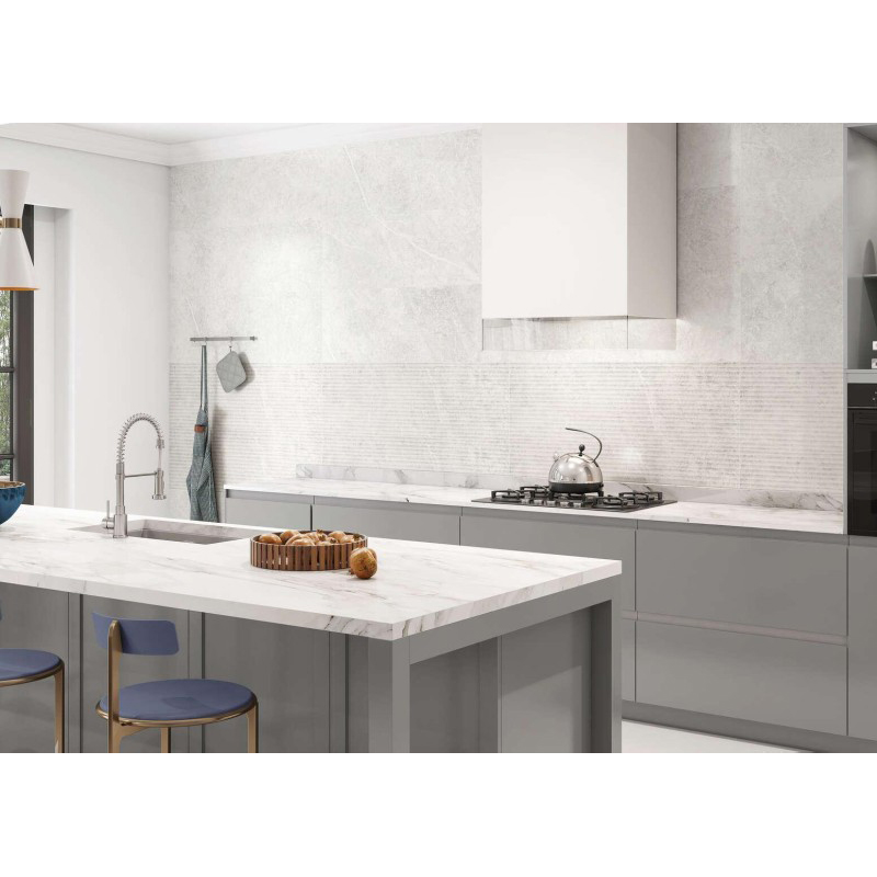 Cerámica Nival Dunas Blanco Mate 30x90cm Hecha en España