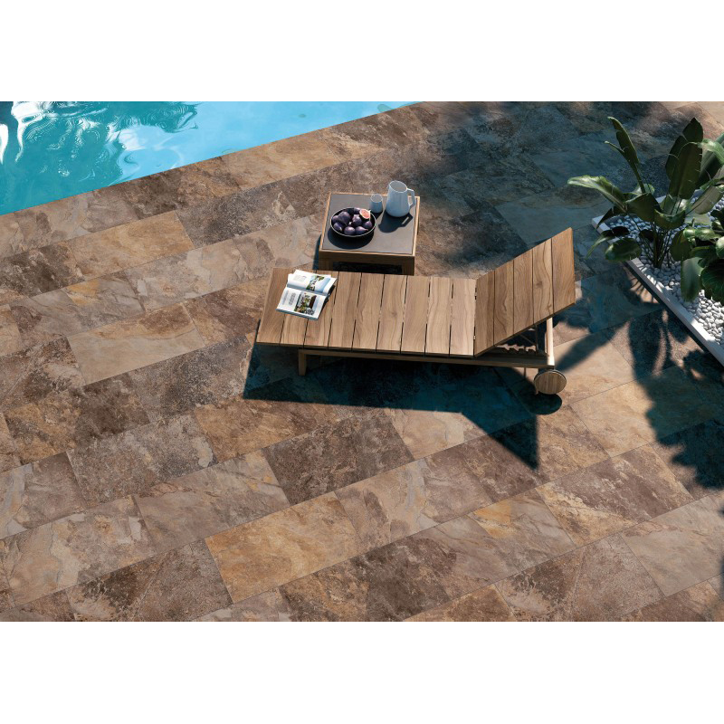 Porcelanato Ardesia Antislip Oxido 30x60cm Hecho en España